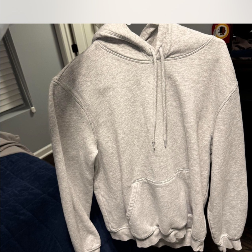 H&M Light Gray Relaxed Fit Hoodie